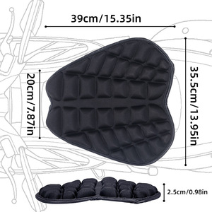 Cojín para asiento de motocicleta, gel TPE, panal de abeja 3D, absorción de impactos universal, transpirable para vehículos eléctricos - Product Image 2