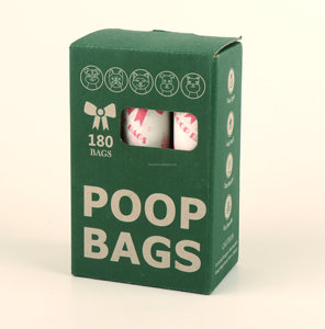 Sacs à déjections canines biodégradables et compostables de luxe écologiques avec distributeur - Product Image 1