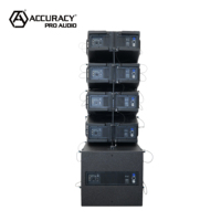 Accuracy Pro Audio CLA208A NEO - Módulo de arreglo lineal dual de 8 pulgadas, sistema de arreglo lineal activo profesional con subwoofer de 18 pulgadas