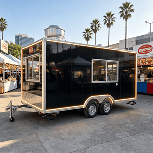 Fast Truck Mobile Food Fully Equipped Kitchen Commercial Restaurant <b>Bbq</b> Smoker Trailer - Product Image 5