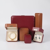Boîte à bijoux de voyage en cuir Cartier, organiseur de bagues, boîte de rangement pour bijoux, coffret cadeau pour mariage ou Saint-Valentin, ensemble complet