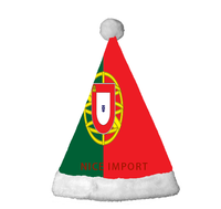 Meistverkaufte Polen-Flagge Weihnachtsmützen Komfortable Plüsch-Weihnachtsmützen für Erwachsene Neujahrs-Festliche Party-Kopfbedeckung