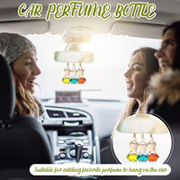 Diffuseur de parfum pour voiture suspendu en verre de 10 ml avec support de présentation