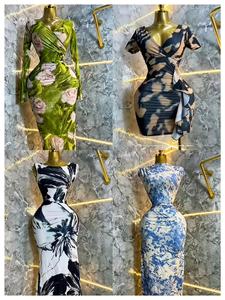 <span class=keywords><strong>Robe</strong></span> sexy pour <span class=keywords><strong>femme</strong></span> à rayures, style décontracté et tendance - Product Image 5