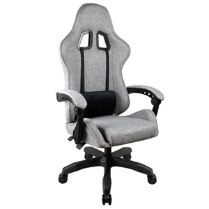 Chaise de jeu inclinable avec barre lumineuse LED RGB au design moderne, en tissu, vente en gros d'usine, échantillon gratuit pour les joueurs - Product Image 1