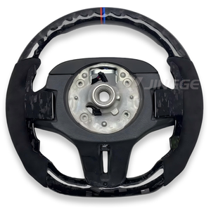 Volant de voiture en fibre de carbone forgée chauffant LCI Upgrade pour BMW G20 G38 Série 3 M3 M4 G80 G82 G83 G2x M340i M440i M Sport - Product Image 6