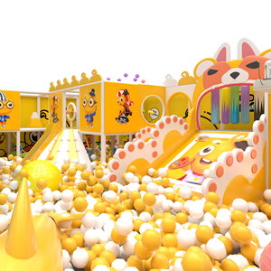 สนามเด็กเล่นในร่ม Aoleao Custom Vibrant IP Theme พร้อมสระบอล สไลเดอร์ ปีนป่าย โกคาร์ท สำหรับเด็ก ของเล่นนุ่มนิ่ม ได้รับการรับรองมาตรฐาน CE TUV - Product Image 1