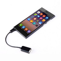 Kabel Adaptor Micro V8 Usb Male ke USB 2.0 Female Otg untuk Ponsel Android