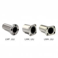 Roulement linéaire à bride LMF12UU LMK12UU LMH12UU |   Douille de fixation à 4 trous pour mouvement de précision en acier chromé CNC P6