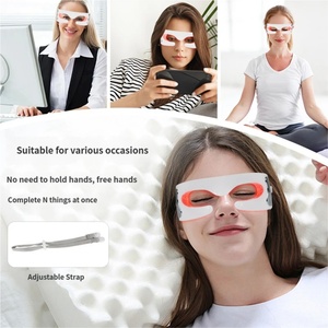 Masseur oculaire sans fil à lumière rouge rechargeable par USB pour usage domestique, appareil vibrant pour le soin des yeux, soulage la fatigue oculaire - Product Image 1