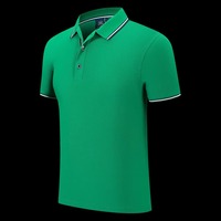 Polo en coton personnalisé avec logo de golf à manches courtes rayé et revers t-shirt hommes femmes été chemise décontractée