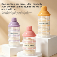 Boîte de rangement portable en plastique sans BPA pour collations et lait en poudre pour bébé, sécurisée pour les enfants de 0 à 12 mois
