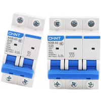 Interruptor de Circuito de Protección Doméstica XB-63M Zhongdianhuatong 3P Tipo C Magnético Simple 6kA 4kV 400V 1A 6A con Certificación CE/CCC
