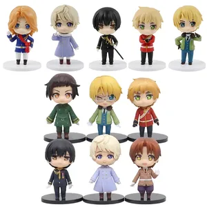 6 Stks/set Anime Figuur Hetalia 9.5Cm Pvc Actiefiguren Pop (Opp Tas)