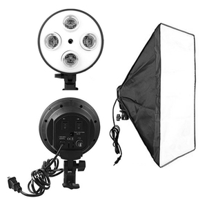 WF SBBS5070-4 Attrezzatura Fotografica, <span class=keywords><strong>Forma</strong></span> Rettangolare 50*70cm con 4 Portalampade E27 - Product Image 1