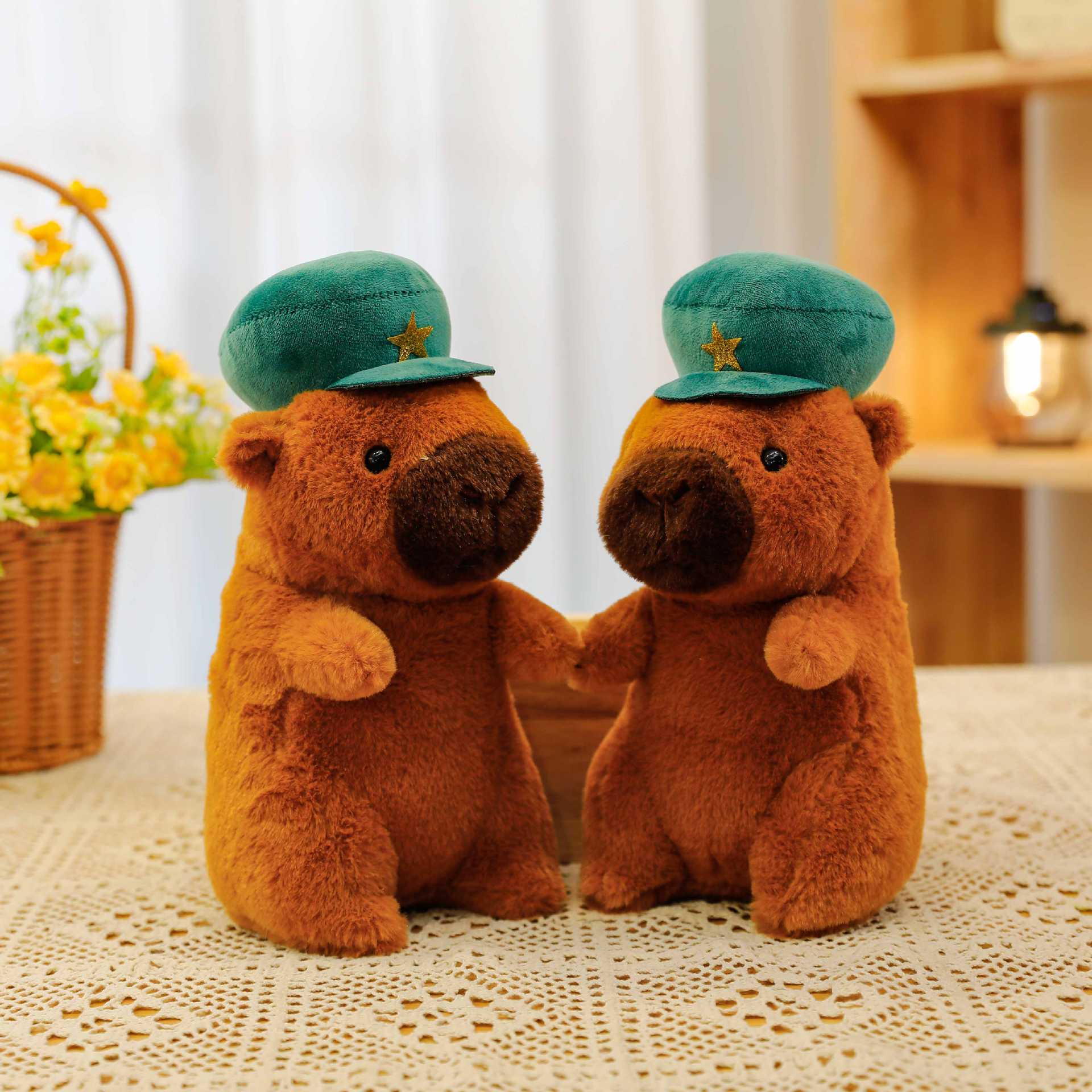 Capybara wearing a hat