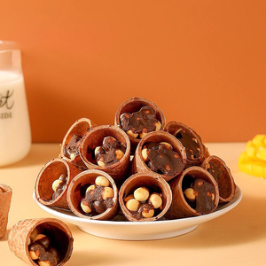 Snack all'ingrosso 320g: Cono Gelato, <span class=keywords><strong>Biscotto</strong></span> a Tazza al Cioccolato, <span class=keywords><strong>Biscotto</strong></span> Commestibile Halal, Tazza di Cioccolato Commestibile, <span class=keywords><strong>Biscotto</strong></span> al Cioccolato - Product Image 5