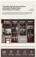 Armoire à portes battantes en bois de style nordique Dong Ma avec coiffeuse, mobilier de chambre multifonctionnel