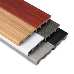 उच्च-गुणवत्ता पर्यावरण के अनुकूल सजावटी Marbling और लकड़ी अनाज मोल्डिंग प्रोफ़ाइल पीवीसी दीवार पैनल सामान झालर सीमा रेखा