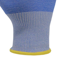 Gants de travail MaxiTough personnalisés en mousse de nitrile bleue 18G, durables, résistants à l'huile, antidérapants, anti-coupures, EN388 4X43D, pour hommes
