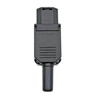 Adaptateur C13 IEC, connecteurs de prise d'alimentation, câble femelle, 3 broches, bornes de montage sur panneau, laiton, 10A