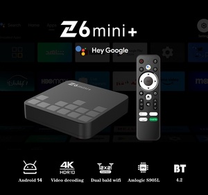 Giá rẻ nhất TV Box Z6 mini + Android 14 ATV Amlogic S905 L3 với BT giọng nói từ xa 8G 32GB 64GB 128G Z6 Mini cộng với VS mx10 Pro - Product Image 2