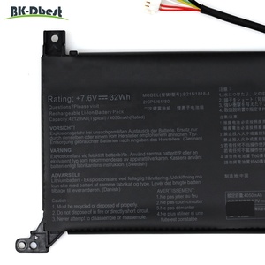 แบตเตอรี่แล็ปท็อป B21N1818-1 4050มิลลิแอมป์สำหรับ <span class=keywords><strong>Asus</strong></span> <span class=keywords><strong>VivoBook</strong></span> <span class=keywords><strong>14</strong></span> F409UA-EK029T M409DA M409DA-EK715T X409DA <span class=keywords><strong>15</strong></span> F509UB - Product Image 3