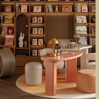 Ensemble de meubles Montessori en bois personnalisés, modernes, sûrs et durables pour la maternelle, table et chaises en forme de S pour chambre d'enfant, salon