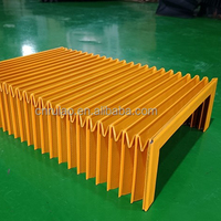 Protection linéaire accordéon CNC largement utilisée pour les machines industrielles, en tissu nylon, certifiée ISO9001 CE