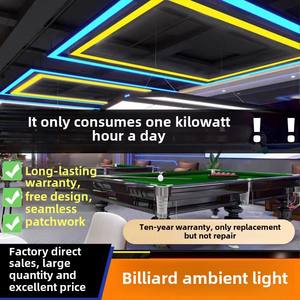 Table de <span class=keywords><strong>billard</strong></span> rectangulaire en aluminium personnalisable éclairage de périmètre de table de <span class=keywords><strong>billard</strong></span> linéaire à LED - Product Image 2