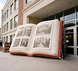 Modello Gonfiabile Personalizzato a Forma di Libro per Pubblicità e Decorazione di Librerie - Product Image 1