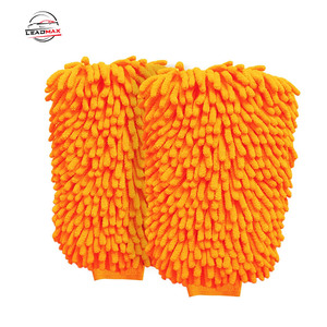 LEADMAX Gants en <span class=keywords><strong>microfibre</strong></span> bleue <span class=keywords><strong>de</strong></span> haute qualité 19*28CM, gants en chenille imperméables pour le <span class=keywords><strong>lavage</strong></span> <span class=keywords><strong>de</strong></span> voiture, <span class=keywords><strong>microfibre</strong></span> durable et résistante pour la voiture - Product Image 3
