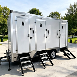 Remolque de Baños Portátil Silencioso de Grado Comercial con Urinario y Lavabo para Campos de Golf, Clubes Campestres y Días de Torneos - Product Image 1