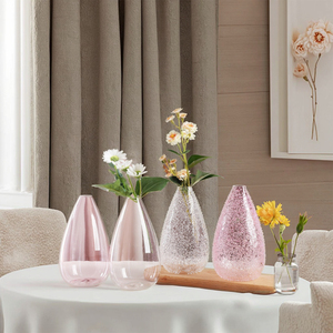 High-End Luxury Crystal Residue Glass <strong>Vase</strong> Light Luxury Water Drop <strong>Shape</strong> Creative Fresh <strong>Flower</strong> Arrangement For Living Room - Product Image 2