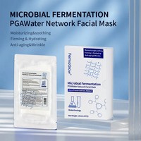 Masque facial en feuille hydratant et lissant à l'acide polyglutamique (PGA) stérilisé fermenté, réparateur de la barrière cutanée et hydratant en profondeur