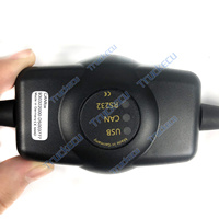 Cable adaptador de diagnóstico Canfox para excavadora, bulldozer y grúa Liebherr, comunicación RS232 CAN, herramienta de escaneo de diagnóstico de 9 pines