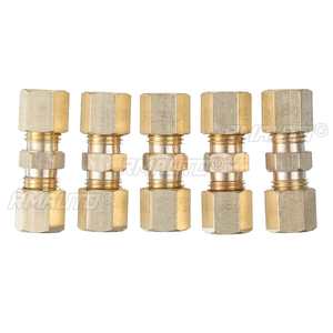 Raccords de ligne de frein en laiton, connecteur de compression droit, réducteur, 3/16 " OD, pour lignes de frein hydrauliques, 33x10mm, 5/10/20 pièces - Product Image 2