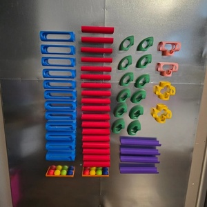 Ensemble <span class=keywords><strong>de</strong></span> jouets magnétiques en gros pour enfants, aimants pour réfrigérateur, 60 pièces, jouet magnétique mural <span class=keywords><strong>géant</strong></span> pour circuit <span class=keywords><strong>de</strong></span> <span class=keywords><strong>billes</strong></span> avec tuyaux et balles <span class=keywords><strong>de</strong></span> golf - Product Image 2