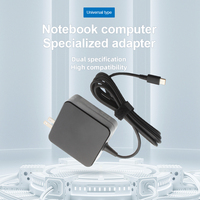 Chargeur rapide pour ordinateur portable OEM/RingTeam 65W PD avec câble rétractable et design pliable pour une compatibilité universelle des ordinateurs portables