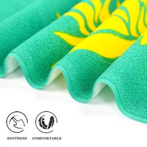 Serviette de plage en polyester à séchage rapide pour l'été, personnalisable avec logo, serviette de thé vierge, impression numérique, vente en gros - Product Image 3
