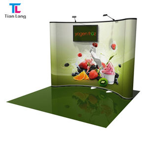 TianLang imagen personalizada portátil 3*3M Venta caliente exposición barata que muestra promoción soporte de pancarta de exhibición emergente recto - Product Image 4