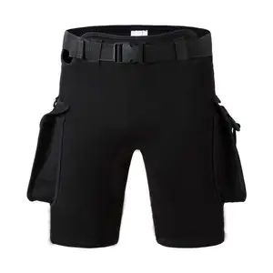 Grosir Kustom Neoprene Celana Pendek Menyelam Hitam Wetsuit Celana Menyelam Teknis untuk Berselancar Bawah Air Spearfishing