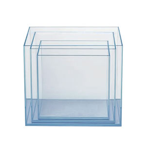 Aquarium perles carrées en verre Ultra transparent, ensemble de nettoyage pour poissons - Product Image 1