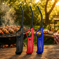 Allume-barbecue de camping extérieur avec tube flexible et sécurité enfant pour réchaud