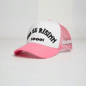 Gorras de espuma de camionero de 5 paneles de alta calidad al por mayor, gorras de camionero de malla de espuma con logotipo bordado personalizado, gorra de camionero de espuma - Product Image 3