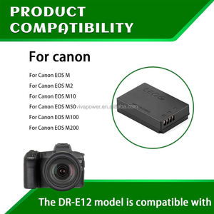 Cable de alimentación USB para cámara, kit adaptador de corriente para cámara con batería simulada de EOS M50 <span class=keywords><strong>Mark</strong></span> <span class=keywords><strong>II</strong></span>, EOS M M2 <span class=keywords><strong>M10</strong></span> M100 M200, EOS M50, 1, 2, 1, 2 - Product Image 3