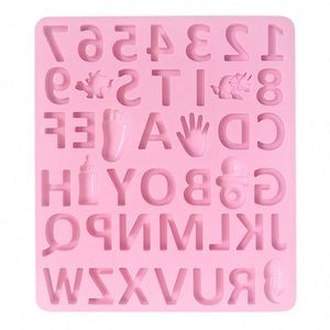 Nuevos Moldes de Chocolate con Letras y Números, Mini Moldes de Resina con Letras, Pequeños Moldes de Silicona para Números y Alfabeto, Molde de Fundición de Epoxi - Product Image 3
