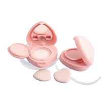 Boîtier vide pour maquillage en forme de cœur rose, marque privée, pour BB crème et fond de teint hydratant longue tenue, emballage de luxe