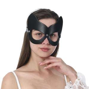 Maschera per gli occhi in pelle maschera per gli occhi giocattoli per adulti giochi per adulti Bondage Set BDSM per la vita sessuale delle coppie - Product Image 3