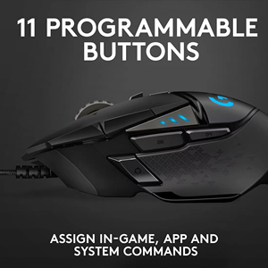 Ratón para Juegos <span class=keywords><strong>Logitech</strong></span> <span class=keywords><strong>G502</strong></span> Hero <span class=keywords><strong>Lightspeed</strong></span> Original de Alto Rendimiento, Negro, 25600 dpi, Ratón para Juegos con Cable para PC - Product Image 3